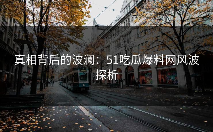 真相背后的波澜：51吃瓜爆料网风波探析