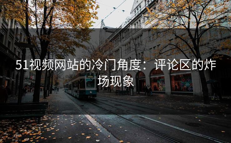 51视频网站的冷门角度：评论区的炸场现象